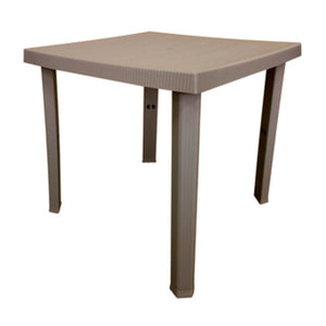 TAVOLO RESINA FIGARO 80X80XH72 CM TORTORA  1 PZ