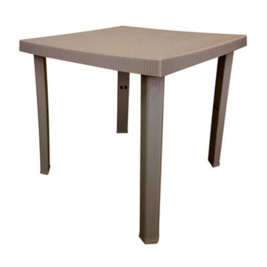 TAVOLO RESINA FIGARO 80X80XH72 CM TORTORA  1 PZ