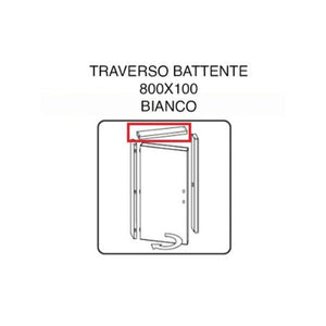 R TRAVERSO BATTENTE X PORTA MICROTEC FRASSINO/BIANCO 210X70  0 PZ