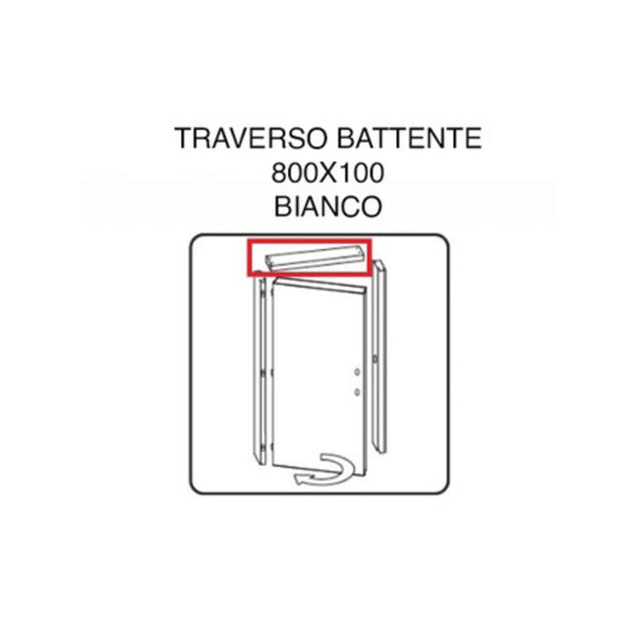 R TRAVERSO BATTENTE X PORTA MICROTEC FRASSINO/BIANCO 210X70  0 PZ