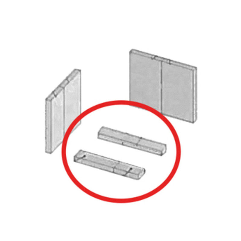 COPPIA REFRATTARIO DI BASE P/STUFA KIR  1 CP