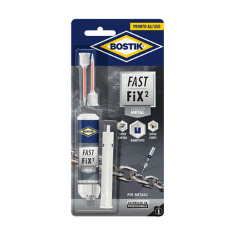 BOSTIK COLLA FAST FIX LIQUID METAL 10 G BLISTER  6 PZ