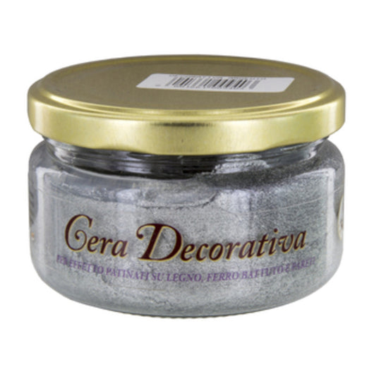 CERA DECORATIVA NOVECENTO 200 ML ARGENTO  1 PZ