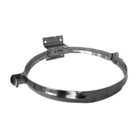 COLLARE INOX C/STAFFA P/TUBO STUFA 25CM ECO  1 PZ