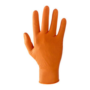 GUANTI IN NITRILE ARANCIONE CAT. III TG.  L  50 PZ  1 CF
