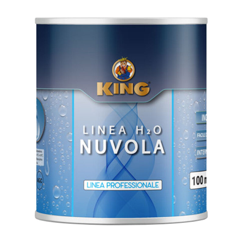 NUVOLA SMALTO H2O ACRIL. 100 ML NERO LUCIDO COLORIFICIO PARTENOPEO 6 PZ