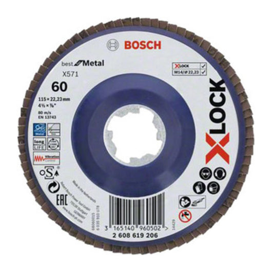 BOSCH-A DISCO LAMELLARE XLOCK GR  60 D 115 MM BOSCH 10 PZ