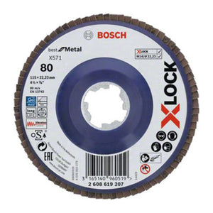 BOSCH-A DISCO LAMELLARE XLOCK GR  80 D 115 MM BOSCH 10 PZ