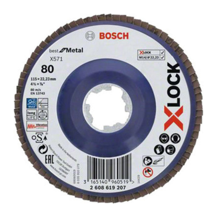 BOSCH-A DISCO LAMELLARE XLOCK GR  80 D 115 MM BOSCH 10 PZ