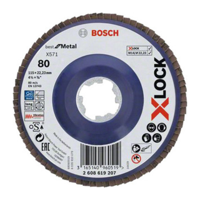 BOSCH-A DISCO LAMELLARE XLOCK GR  80 D 115 MM BOSCH 10 PZ