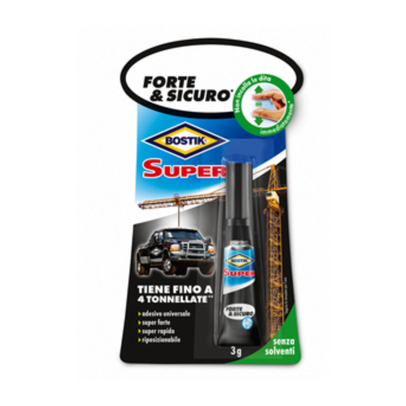 BOSTIK SUPER FORTE  SICURO 3 G BLISTER  12 PZ