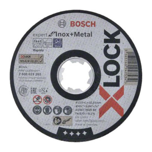 BOSCH-A DISCO P/INOX XLOCK D 115X1,0 MM BOSCH 1 PZ