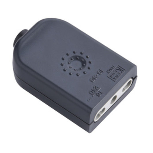 PRESA BIPASSO 2P+T NERO FIG.1  25 PZ