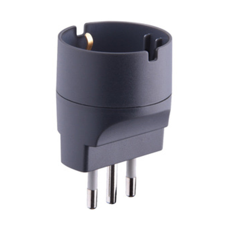 ADATTATORE SCHUKO 10A 2P+T NERO FIG.8  25 PZ