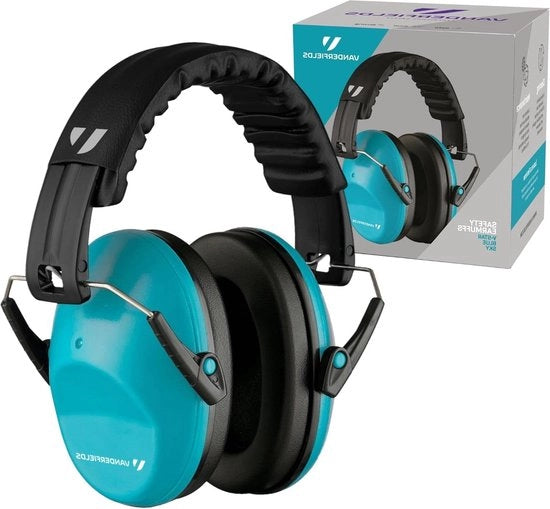 Earmuffs per bambini - Protezione auriculare per bambini inclusa garanzia di 2 anni - Blu chiaro