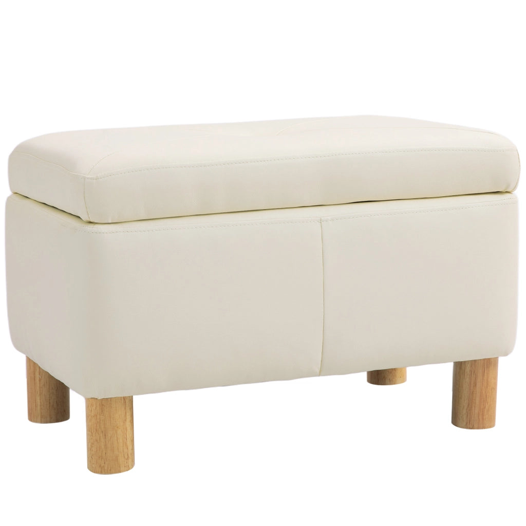 Cassettiera imbottita in similpelle ¨C Minimal ¨C 60x38x40 cm Crema