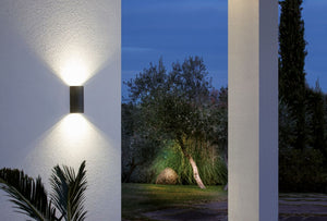 APPLIQUE DOPPIO LED 'TRUMP' 12 W 700 lumen - grigio  - SOVIL