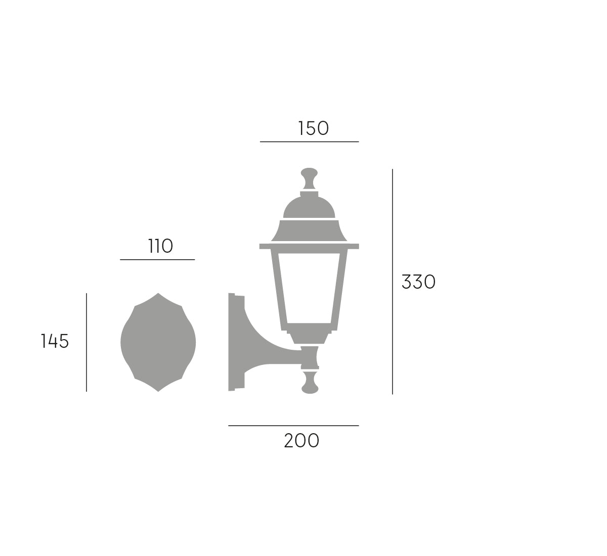 LANTERNA 'NANO' In alto - E 27 - 60W  - SOVIL