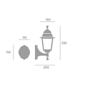 LANTERNA 'NANO' In alto - E 27 - 60W  - SOVIL