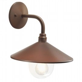 APPLIQUE 'SPECTRE' 60 W - cm 29 x  33 x  13 corten  - SOVIL