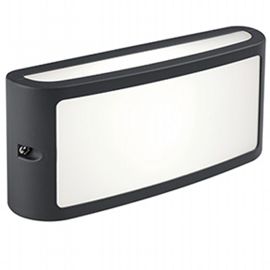 APPLIQUE LED 'SCREEN' grigio - 10 watt  - SOVIL