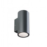 APPLIQUE DOPPIO LED 'SINO' 12 W 500 lumen - grigio  - SOVIL
