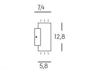 APPLIQUE DOPPIO LED 'SINO' 12 W 500 lumen - bianco  - SOVIL