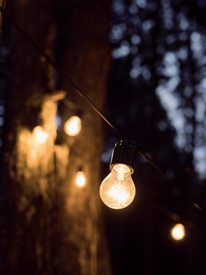 LUMINARIA 'ENJOY' cavo mt.5 - 5 portalampade - nero  - SOVIL