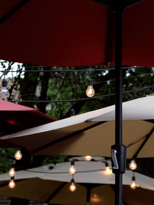 LUMINARIA 'ENJOY' cavo mt.5 - 5 portalampade - nero  - SOVIL