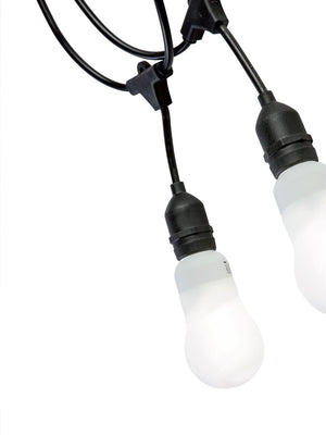 LUMINARIA 'ENJOY' cavo mt.5 - 5 portalampade - nero  - SOVIL