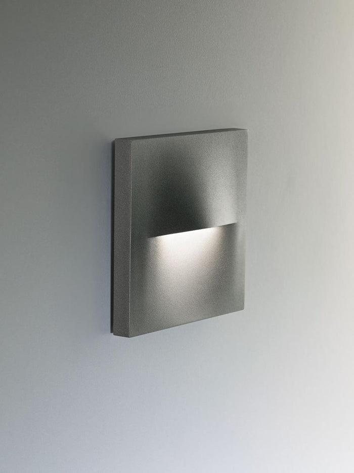 SEGNA PASSO QUADRO 'OPEN' colore grafite - 3 watt  - SOVIL