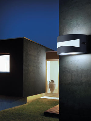 APPLIQUE LED 'TIBET' 10 W - cm 22 x 12,1x 10,8 grafite  - SOVIL