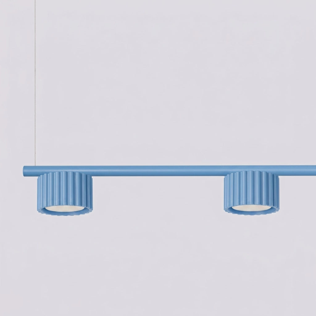 Lampadario AURA 4 azzurro Gx53
