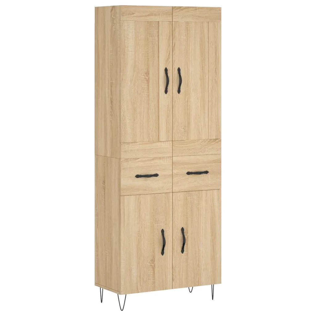 Credenza Rovere Sonoma 69,5x34x180 cm in Legno Multistrato 3199908