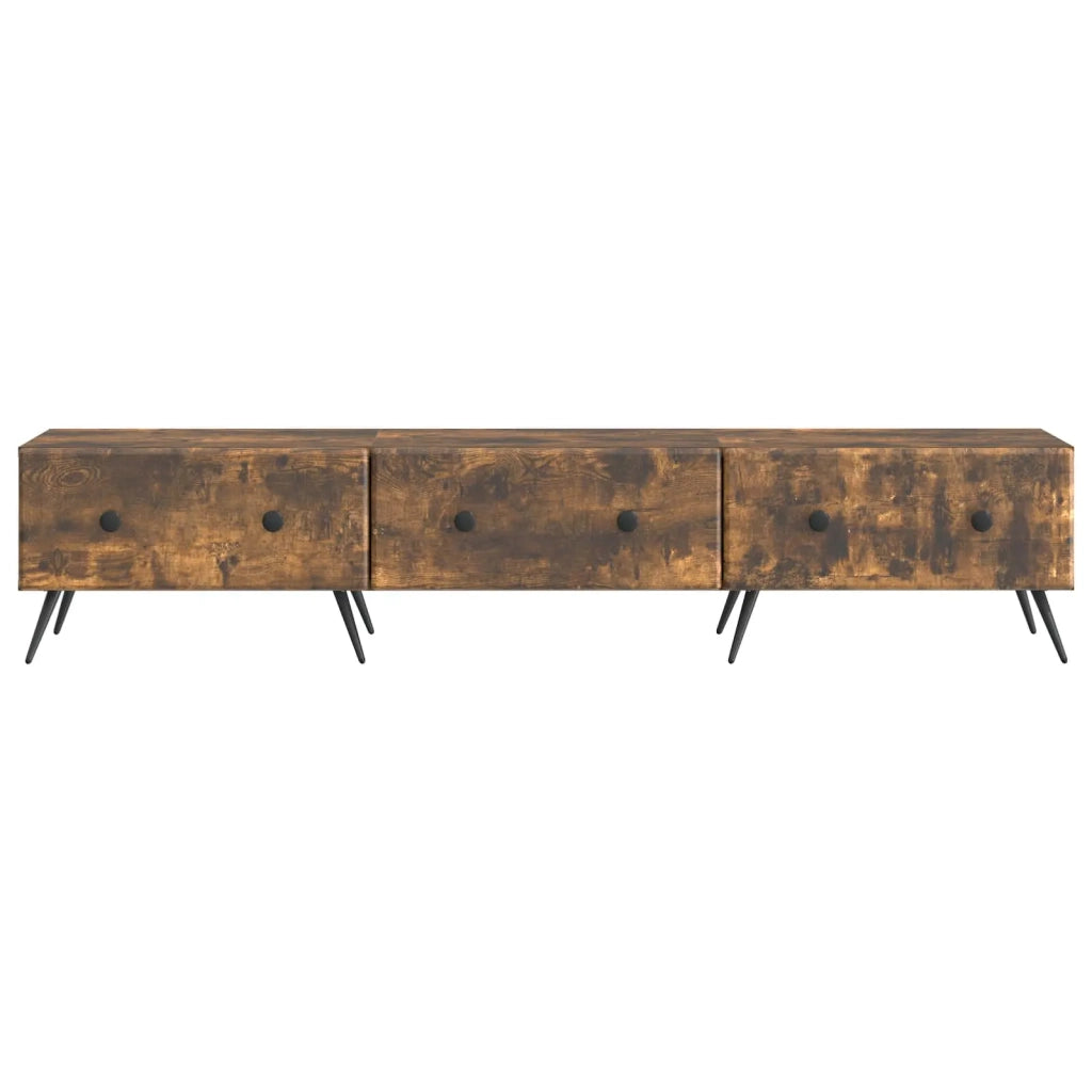 Mobile TV Rovere Fumo 147 x 34,5 x 30 cm Legno ingegnerizzato