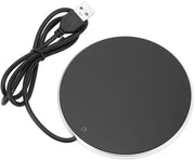 Bicchierino riscaldatore USB - Interruttore a tocco intelligente - Temperatura costante intelligente - Argento - Per bevande calde - Adatto per caffè e tè