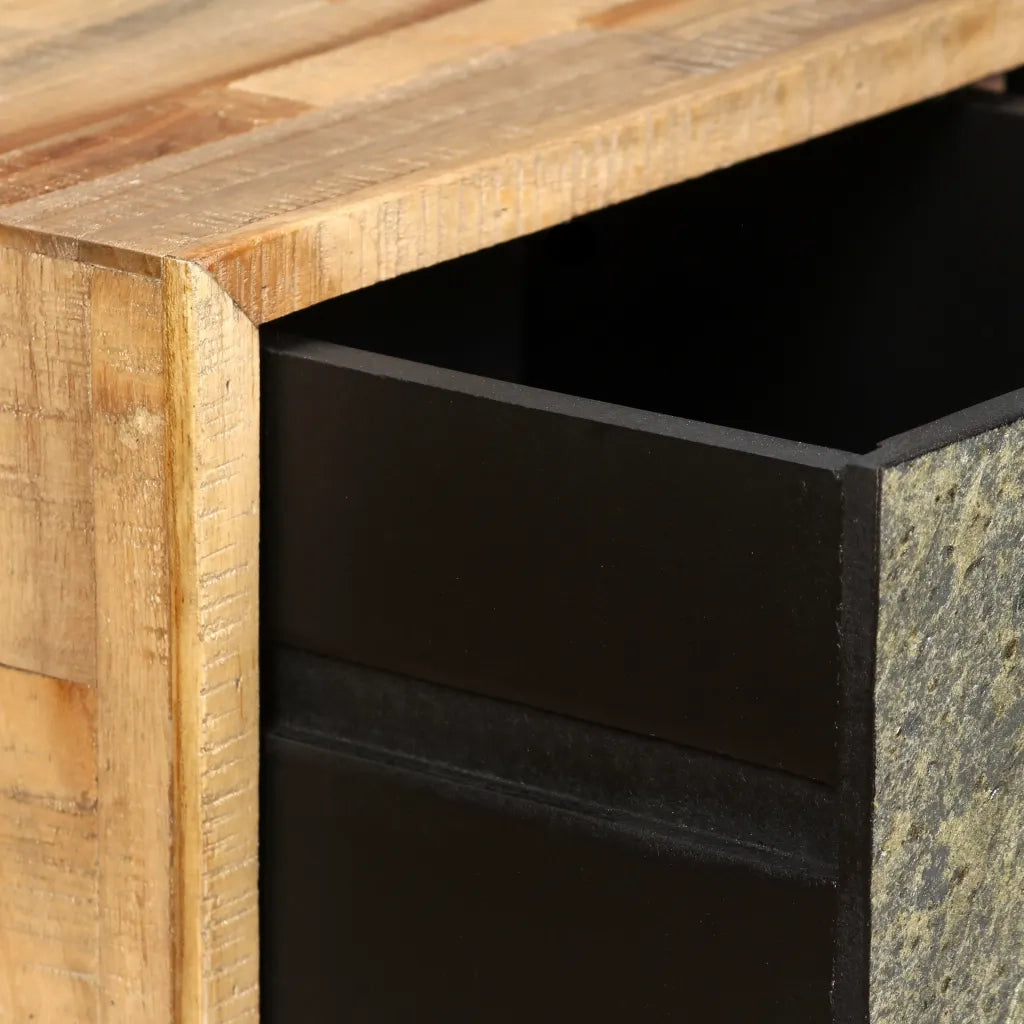 Tavolino da Salotto in Legno di Teak di Recupero 90x65x40 cm 245404