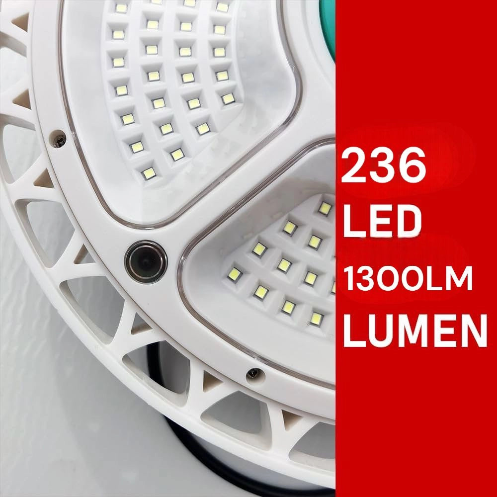 Plafoniera a Led 400W Circolare con sensore pannello solare 9000mAh FO-11-27