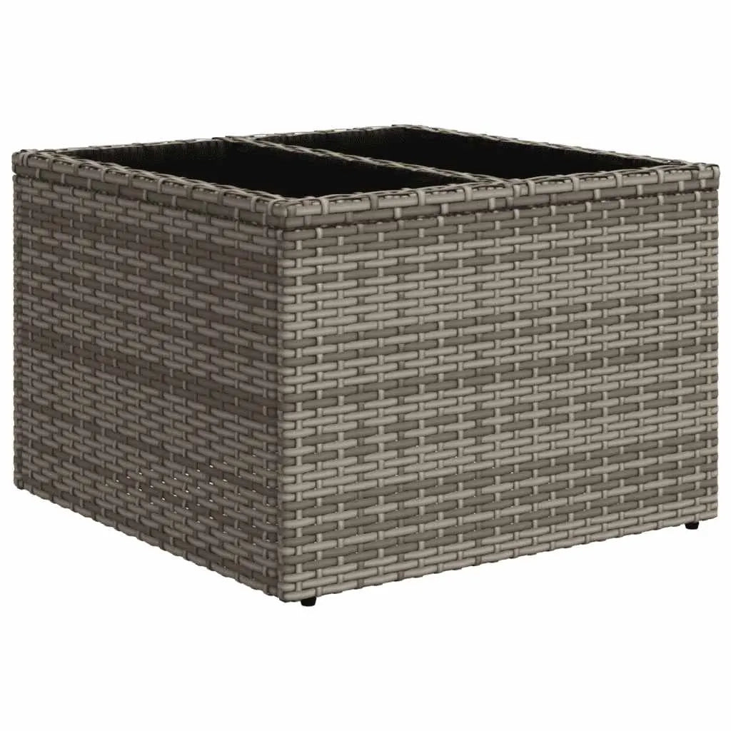 Set Divano da Giardino 8 pz con Cuscini Grigio in Polyrattan 3218720