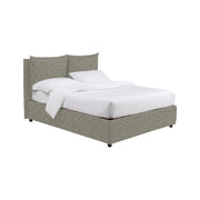 Liskeard, Letto Matrimoniale Sfoderabile Made in Italy, Grigio