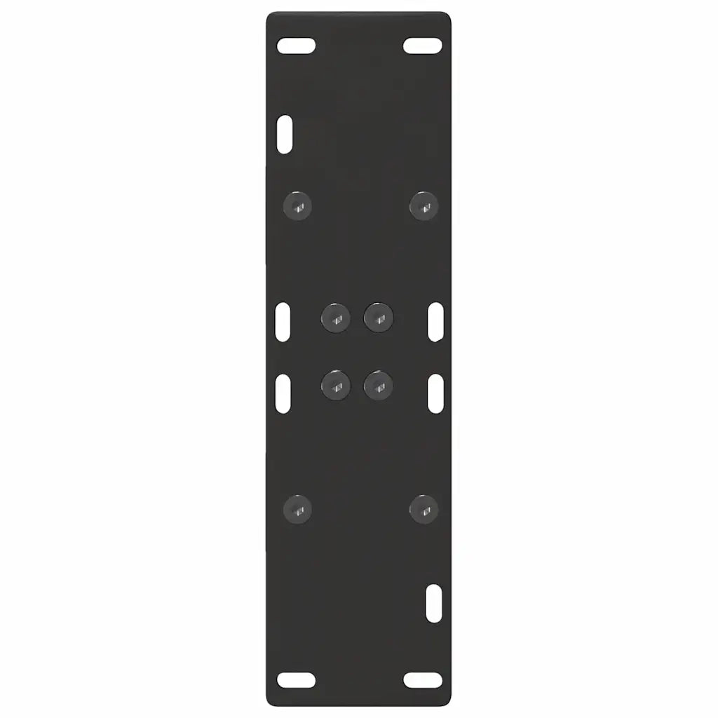 vidaXL Gambe per tavolo da pranzo a forma di A 2 pz nere 60x(72-73) cm in acciaio