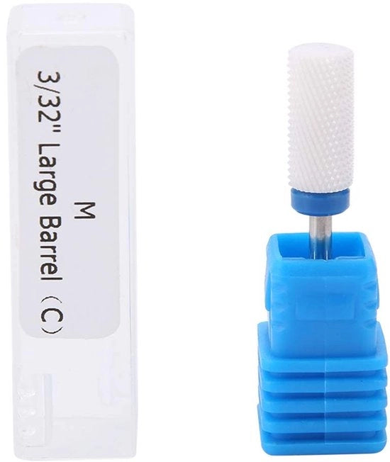 Kit di punzoni ceramici - Borso di sicurezza per punzoni - Testa rotonda M - Punzoni con cappuccio per manicure e pedicure