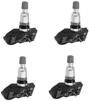 Sensore di pressione pneumatici 4 pezzi - Compatibile con Volkswagen CC 2012-2017/T1GUAN 2014 - Frequenza 433 MHz - Nuovo - Argento/Nero - Forma perfetta - TPMS
