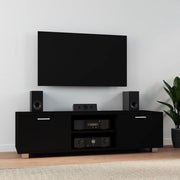 vidaXL Mobile Porta TV Nero 140x40,5x35 cm in Legno Multistrato