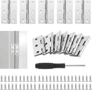 Viti per porte 2 pollici in acciaio inossidabile - Set di 20 pezzi con viti e chiave a croce - 44x32mm - Diametro 10 mm