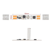 Interruttore Led Dimmer Touch Senza Saldatura Flessibile Larghezza 10mm 12V 24V 3A Con Memoria e Led Blu