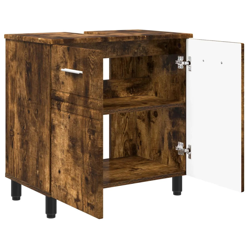 Mobiletto da bagno Rovere Fumo 60 x 35 x 60 cm 889410
