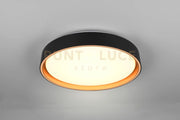 FELIS PLAFONIERA A LED 24W 2500lm, 2700 - 6500K BORDO NERO E ORO CON TELECOMANDO MULTIFUNZIONE D. 40CM DIMMERABILE