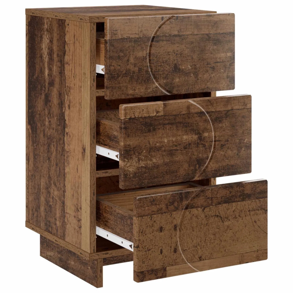 Armadio da Notte Legno antico 33,5 x 34,5 x 60 cm 8011437