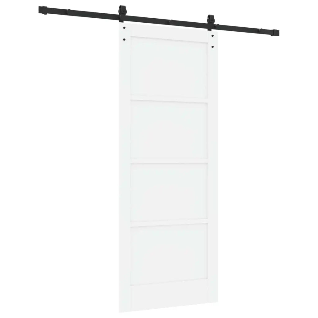 Porta scorrevole Bianco e Nero 83 x 202 cm